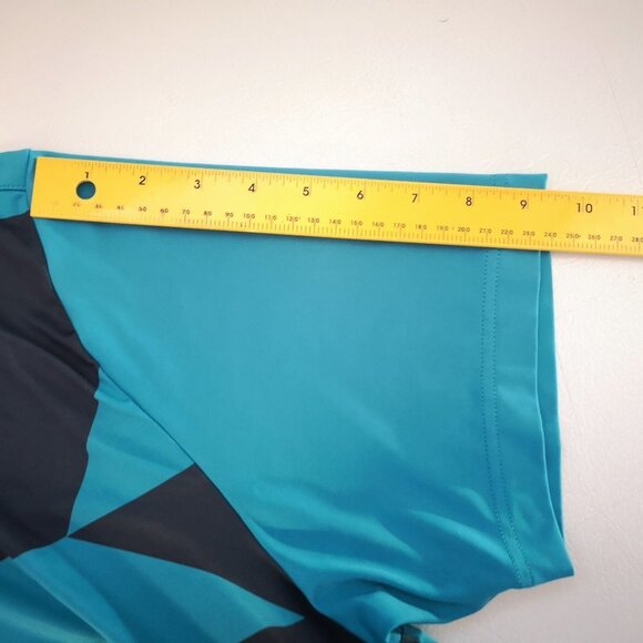 Under Armour Men's Loose Fit Size Large Blue & Black Short Sleeve Polo Shirt - Picture 12 of 14